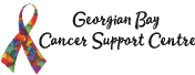 Colourful Ribbon with the words Georgian Bay Cancer Support Centre